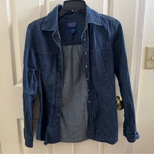 Pendleton Fitted Denim Button Down Top